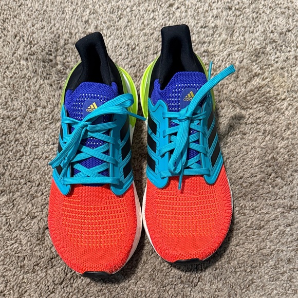 adidas Shoes - Adidas primeblue orange and Blue Sneakers